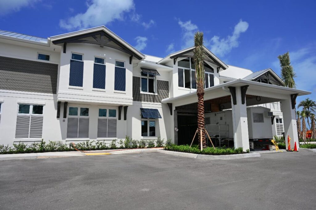 The landscaping is gradually maturing and taking on its full form.