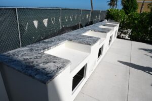 a photo of the unfinished barbecues