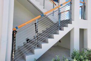 a photo of the staircase