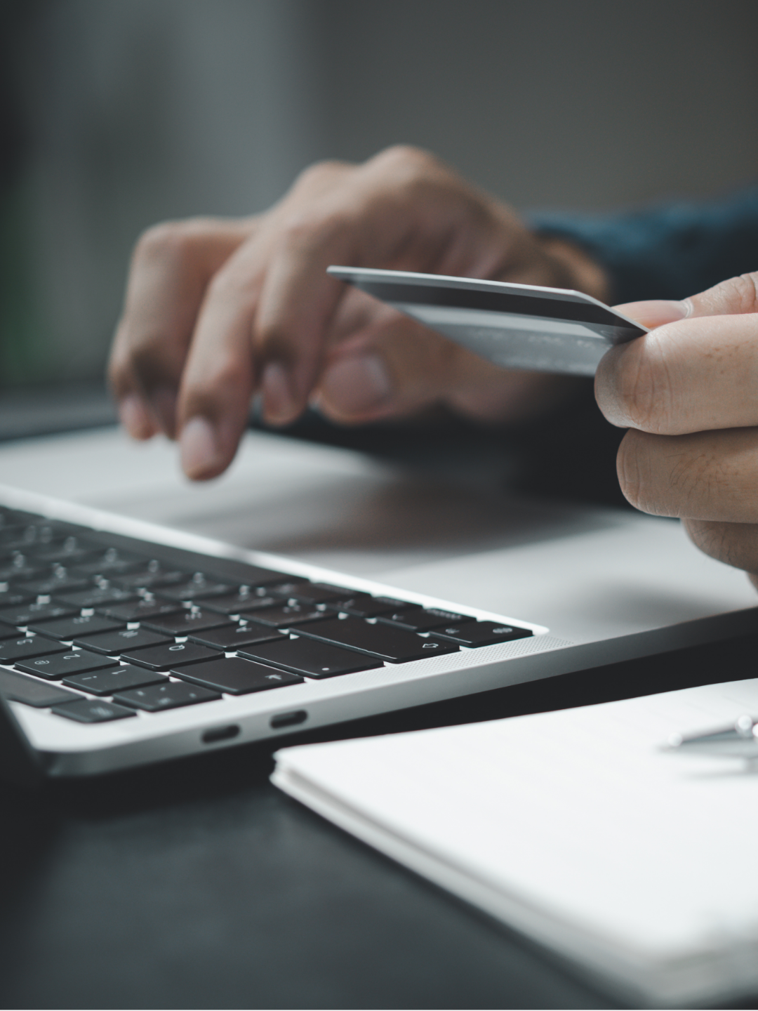 Person calculating assessment payment